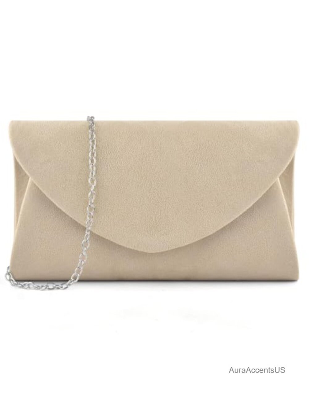 Suede Clutch Purse for Women Evening Bag Wedding Prom Dinner 8.6"